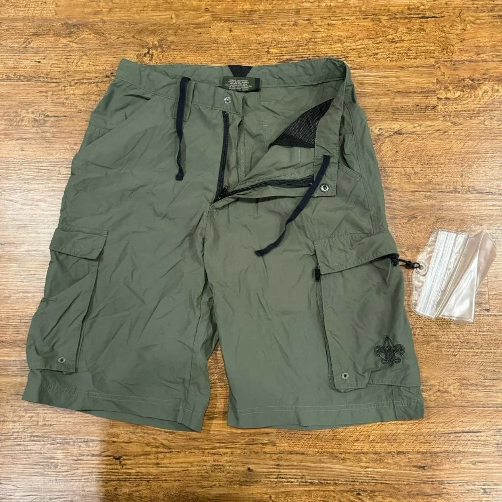 Boy Scouts Of America Centennial Uniform Green Hiking Cargo Short Adult S‎ 30x10